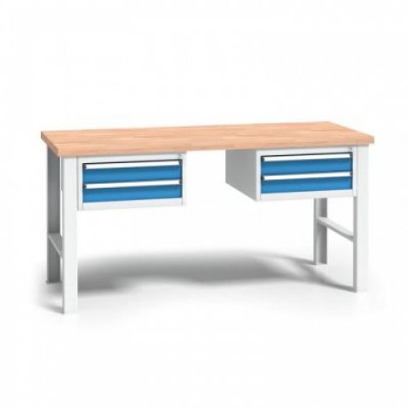 170 x 68,5 cm - profesionální dílenský stůl, výškově stavitelný