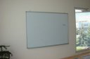 90 x 60 cm - Nástěnná keramická/magnetická tabule s odkládací lištou