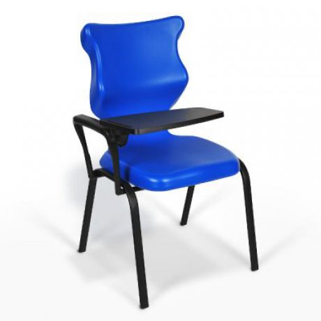 Žákovská ergonomická židle s přídavným stolkem - modrá