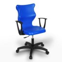 Vyšší počítačová ergonomická židle s kolečky a područkami