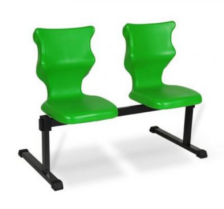 Dvoumístná lavice - výška sedáku 43 cm, zelená
