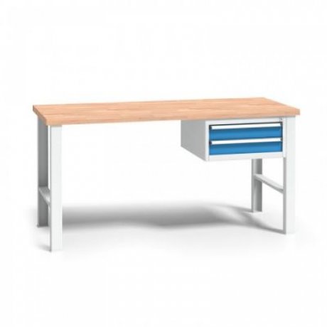 150 x 68,5 cm - profesionální dílenský stůl s uzamykatelnými zásuvkami