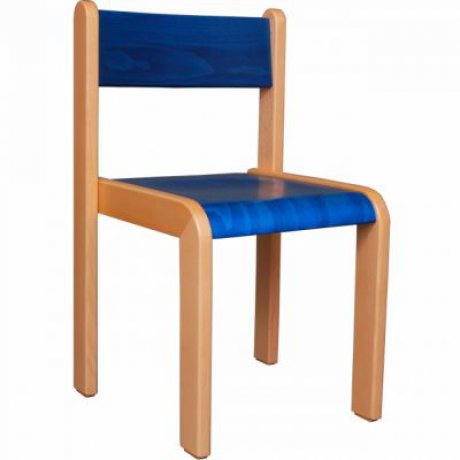 Židlička BÁRA, barevný sedák a opěrák