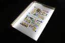 100 x 70 x 9 cm - Venkovní nástěnná vitrína se skleněnými dvířky