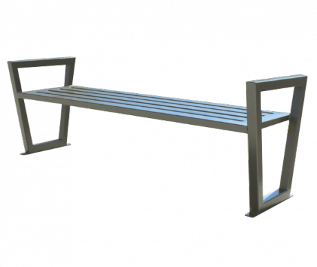 159 cm - Ocelová lavička