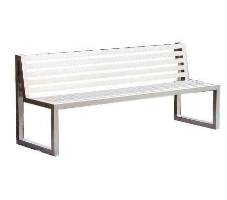 158 cm - ocelová lavička