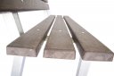 175 cm - lavička s ocelovou konstrukcí VandalStop