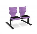 Dětská dvoumístná lavice - výška sedáku 31 cm, fialová