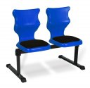 Dvoumístná lavice - výška sedáku 46 cm, modrá