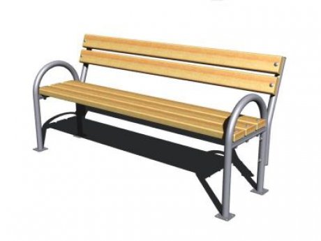 160 cm - lavička s opěradlem